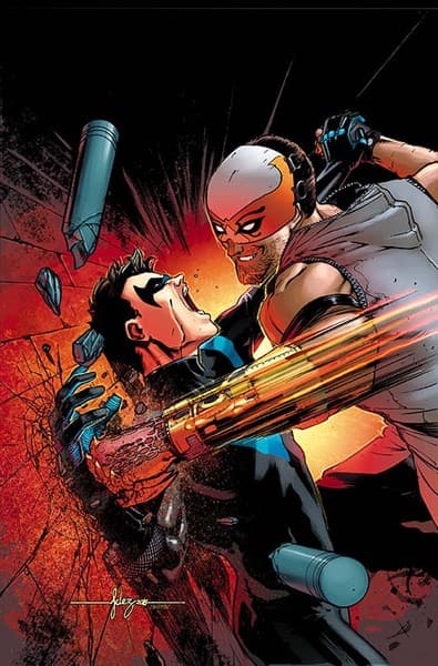 Nightwing y Raptor contra El Parlamento de los Búhos en Nightwing #3