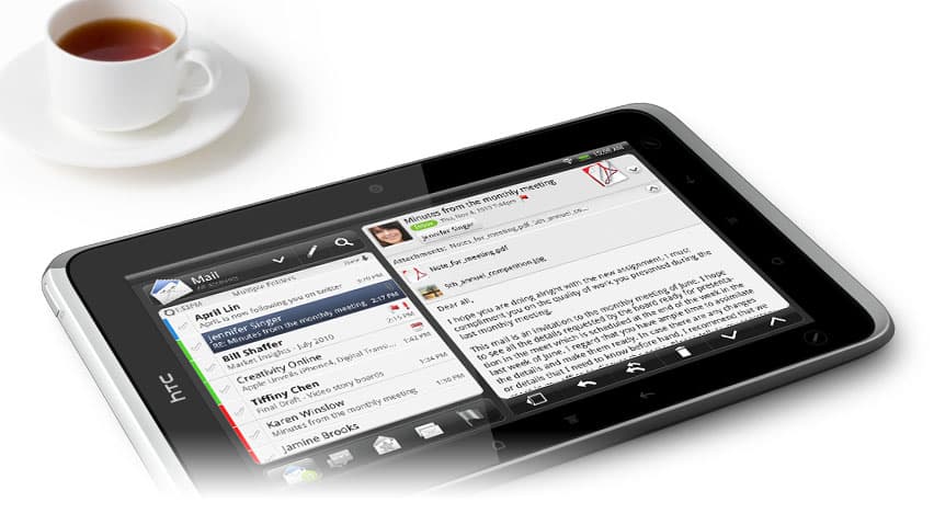 HTC muestra su tablet