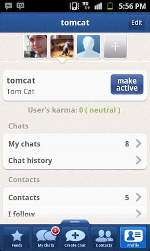 Chat de Facebook en Android: TalkOver