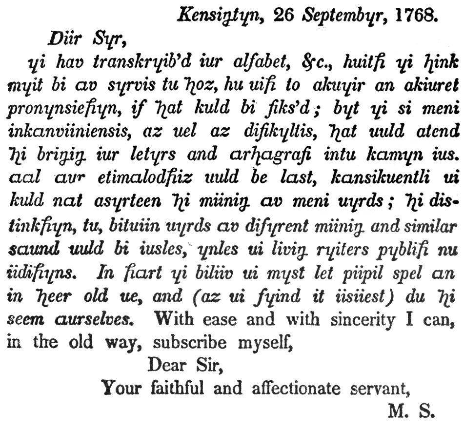 ¿Por qué Benjamin Franklin odiaba la letra "C"?