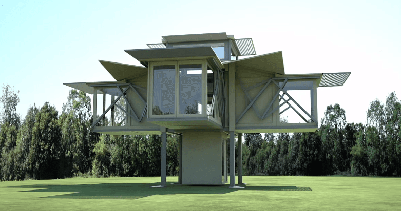 Esta casa móvil se despliega en minutos con solo oprimir un botón