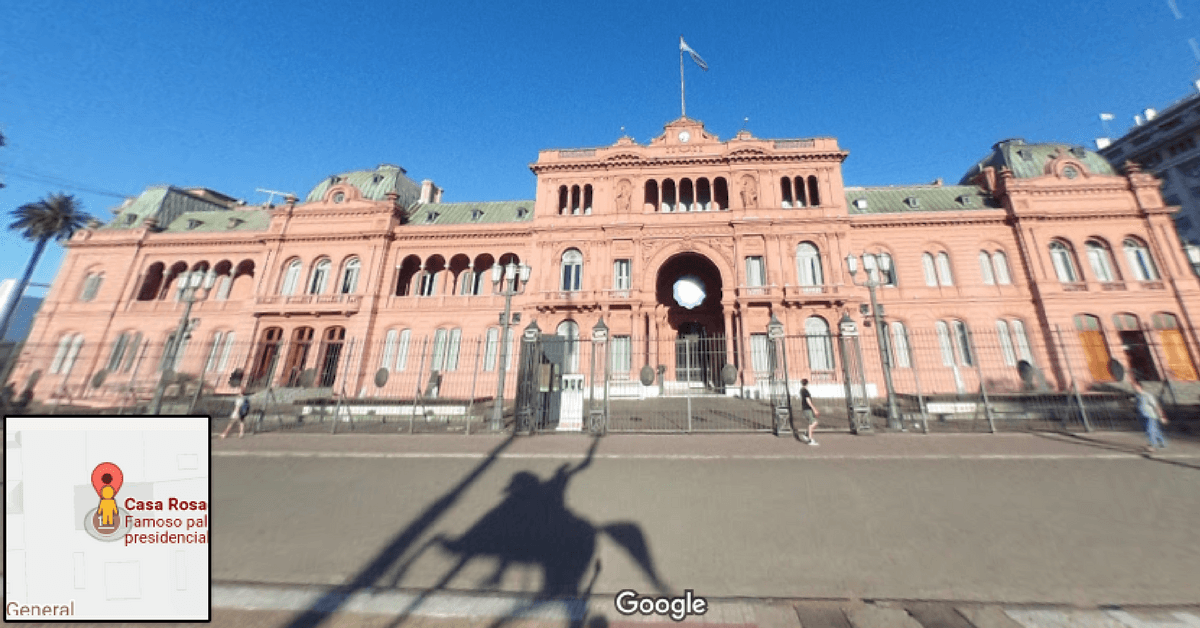 Ya podés ver el interior de la Casa Rosada desde Google Street View