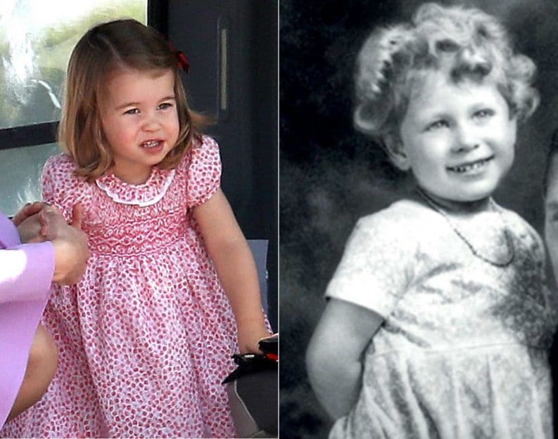 Charlotte es muy parecida a la reina Isabel y tenemos fotos que lo demuestran