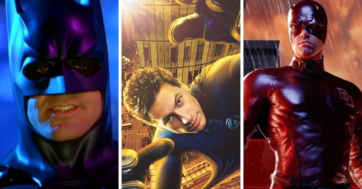 ¿Qué pasó con estás películas de superhéroes? Los 15 momentos más WTF que hemos visto