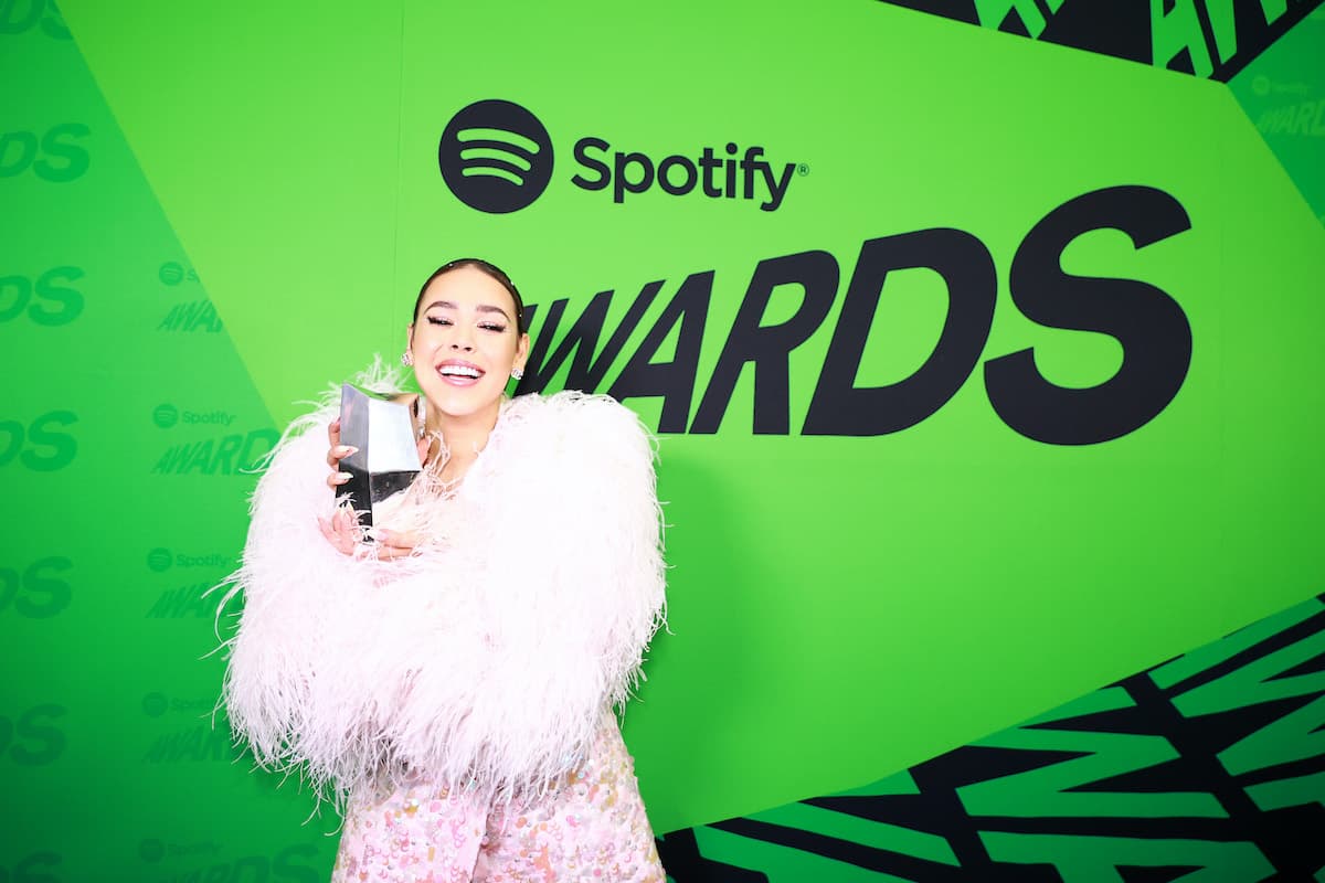 Danna Paola fue la mejor vestida de los Spotify Awards: no escatimó en brillos para su outfit