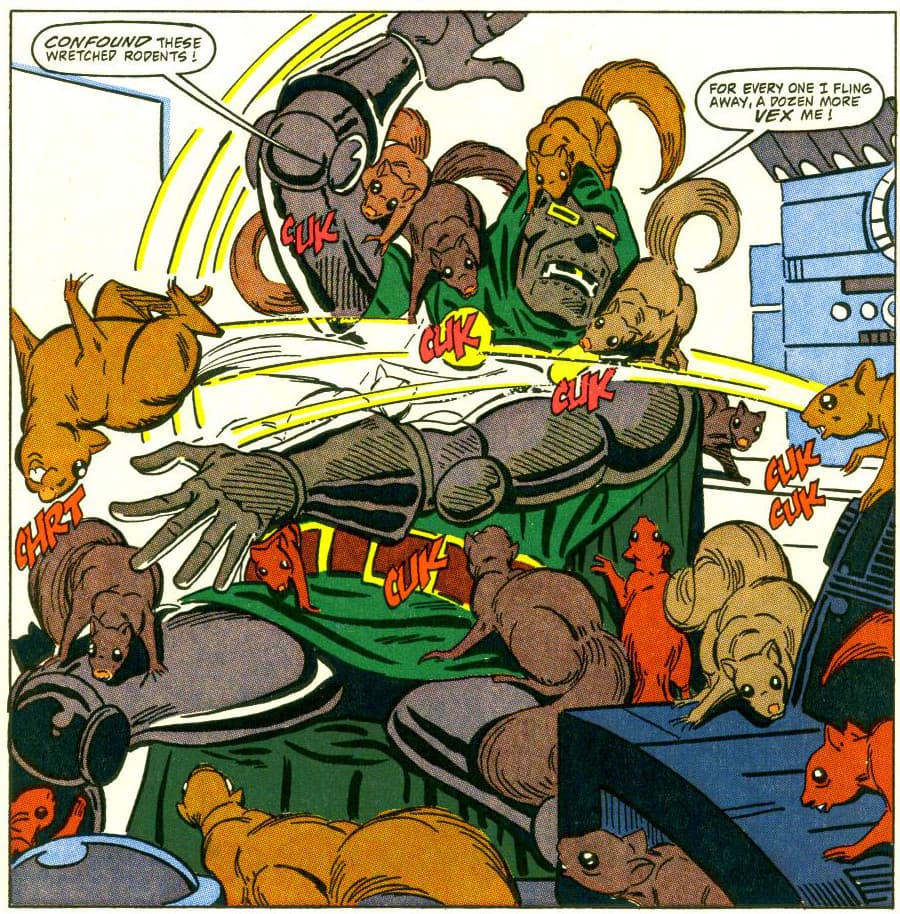 Doctor Doom vs Ardillas