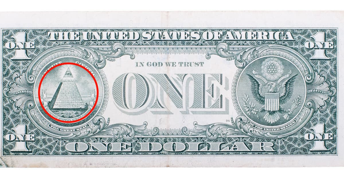 ¿Conspiración masónica? Los símbolos secretos de los dólares norteamericanos (y su explicación)