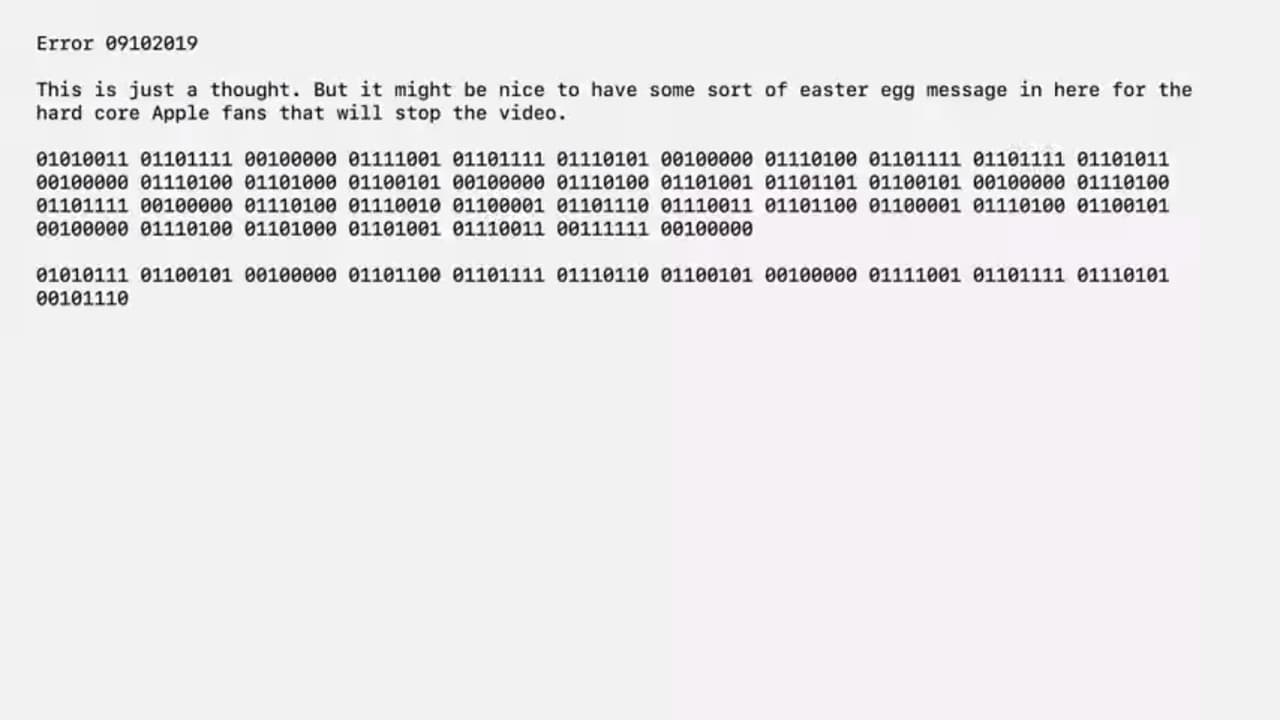 Apple ocultó un mensaje durante su último evento y muy pocos se dieron cuenta