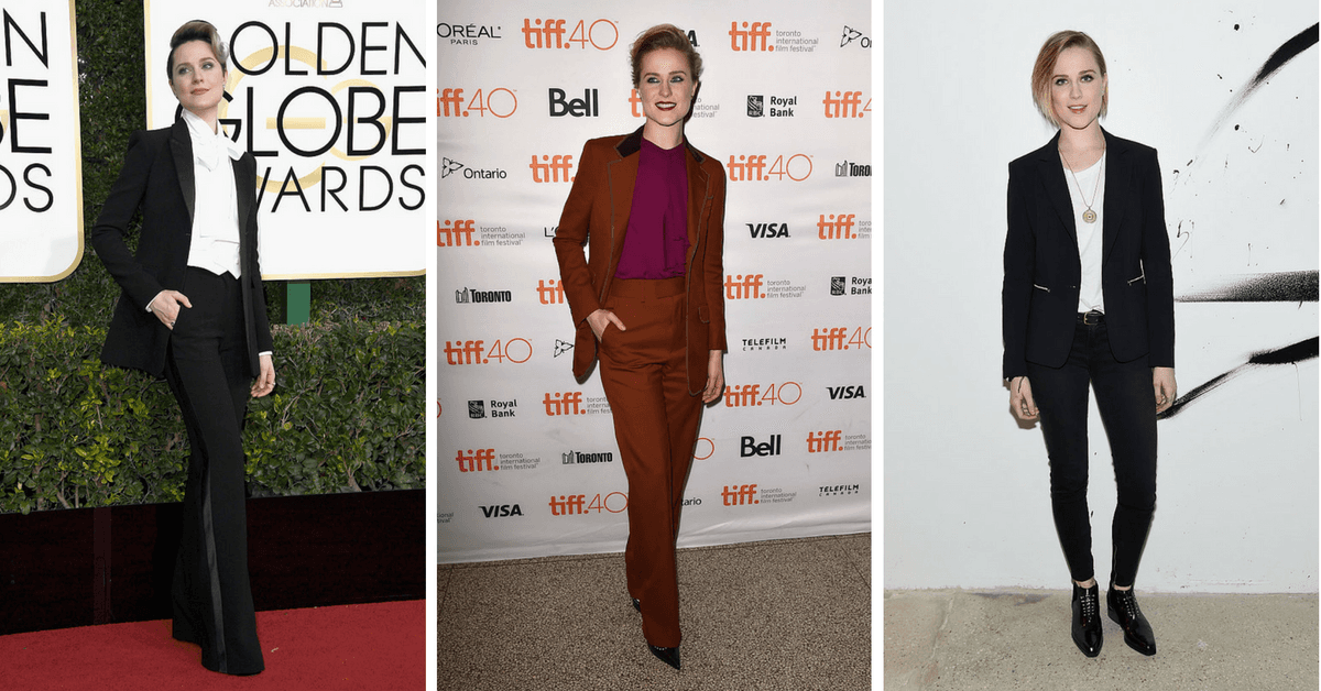 Hay una inspiradora razón por la que Evan Rachel Wood no está usando vestidos, ¡y tienes que conocerla!