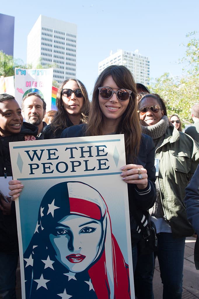 ¡Wow! Todas estas celebridades salieron a protestar en contra de Donald Trump durante la marcha de las mujeres 