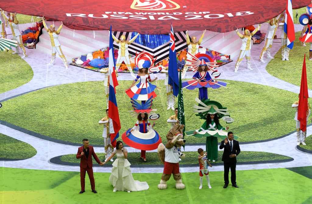 Fotos: Robbie Williams y una inauguración de ensueño del Mundial de Rusia 2018