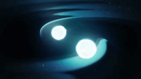 Detectan por primera vez ondas gravitacionales producto de la fusión de estrellas de neutrones