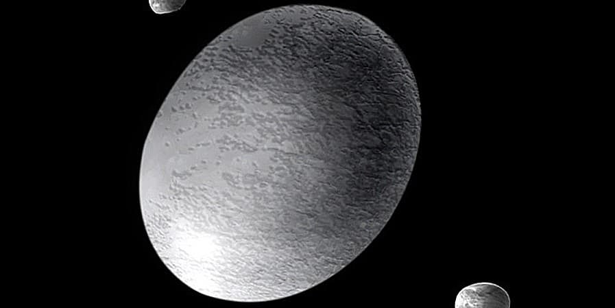 Descubren anillo en Haumea, el planeta enano transneptuniano con forma de huevo