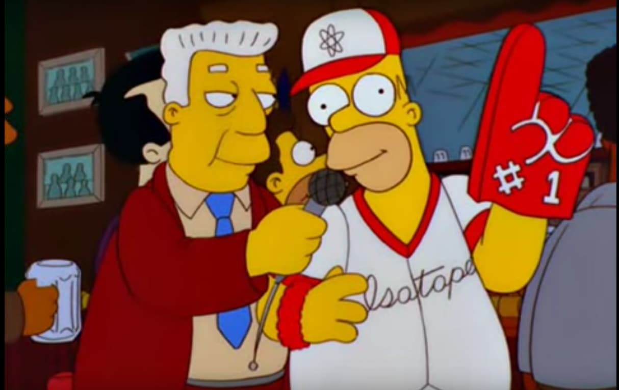 ¡Homero Simpson entrará al Salón de la Fama del Béisbol!