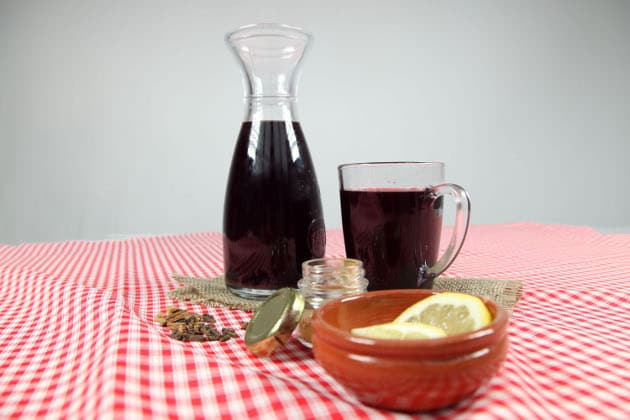 Receta de vino caliente