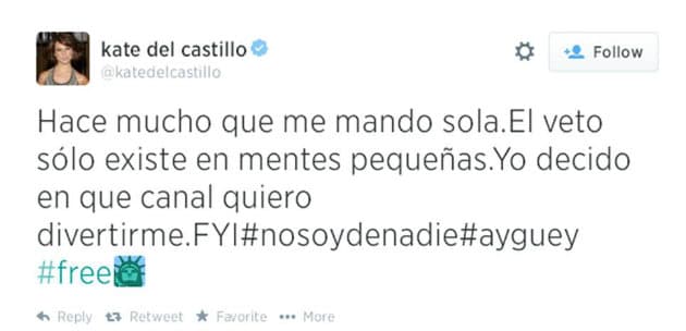 Kate del Castillo advierte que ‘Me mando sola’