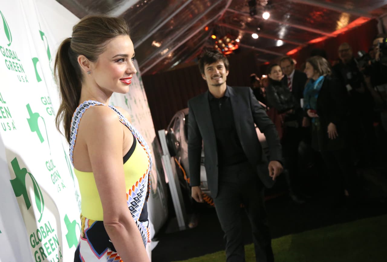 Orlando Bloom y Miranda Kerr separados