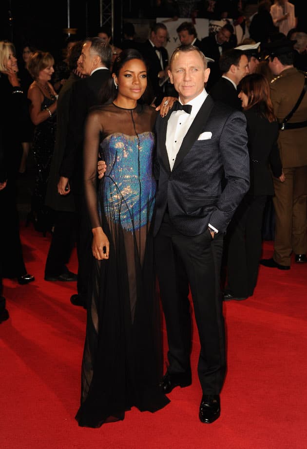Daniel Craig en la premiere de Skyfall