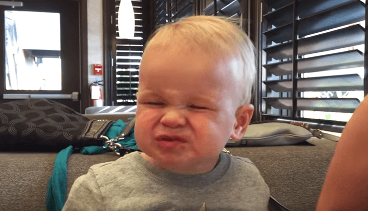 A él no le gustaron los arándanos pero los sigue comiendo igual, ¡tienes que verlo!