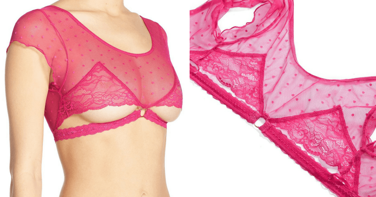 ¡Mira la nueva tendencia en lencería!: El bralette con copa abierta, ¿te animas?