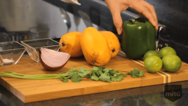 Recetas latinas: ceviche de mango