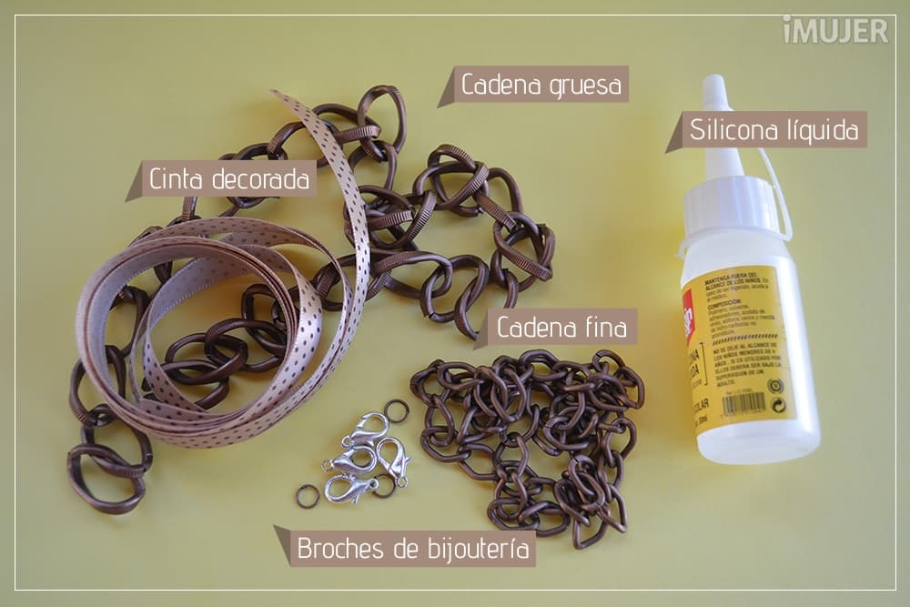 ¡Atractivo collar con cadenas en solo 6 pasos!