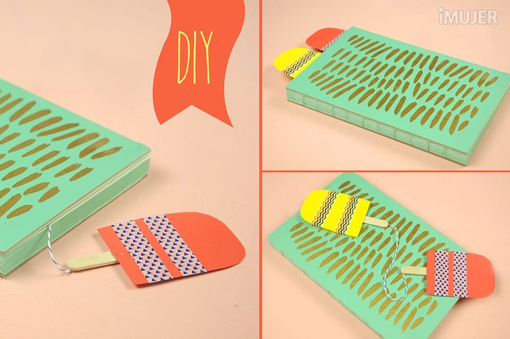 Haz un marcalibros con forma de helado