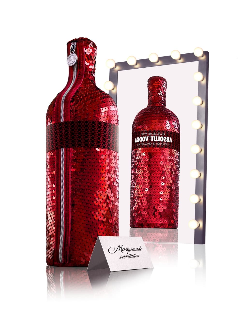 Vodka Absolut en versión brillante para Navidad