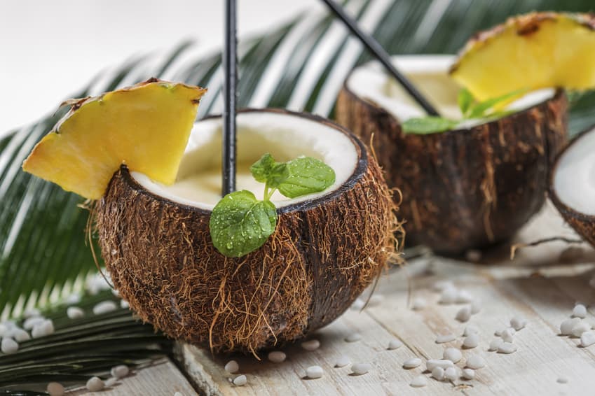 Cómo hacer un margarita helado con sabor a coco