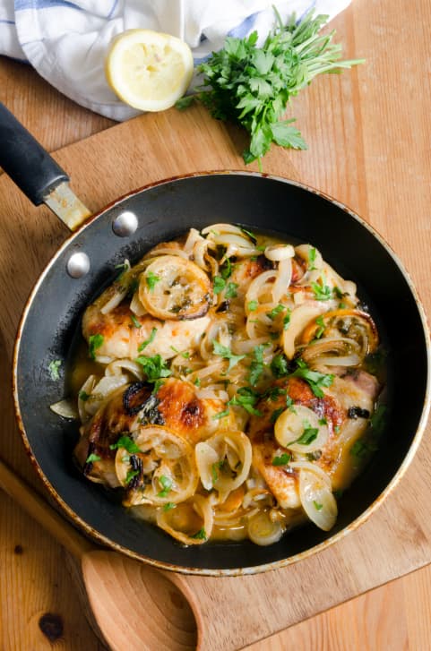 Cocina italiana: pollo con limón y mantequilla