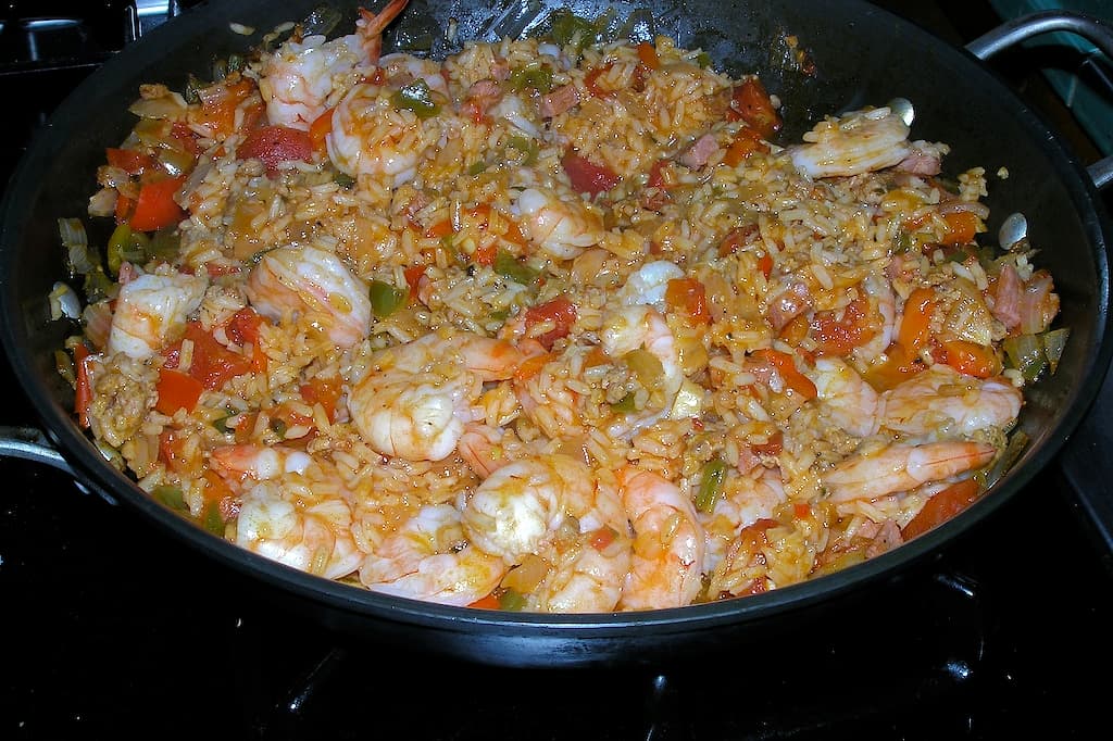 Arroz con camarones