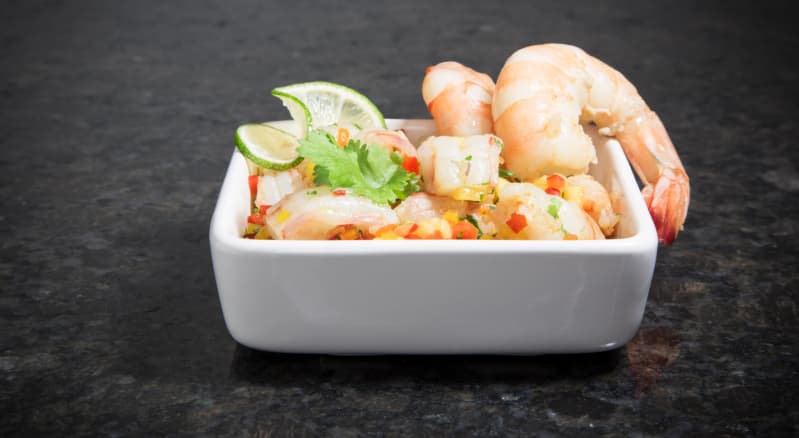 Ceviche de camarones