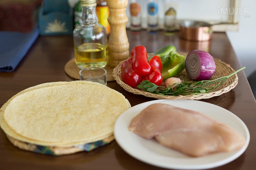 Cómo hacer fajitas de pollo