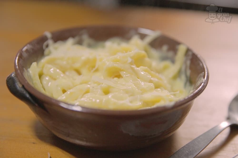 Receta de fettuccine Alfredo