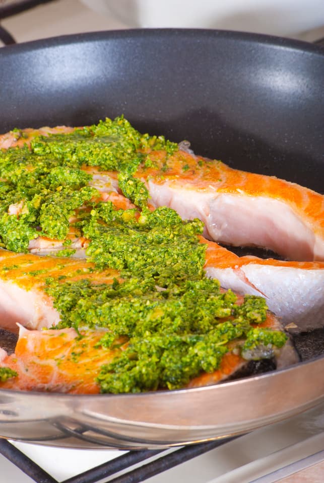 Pescado en salsa verde