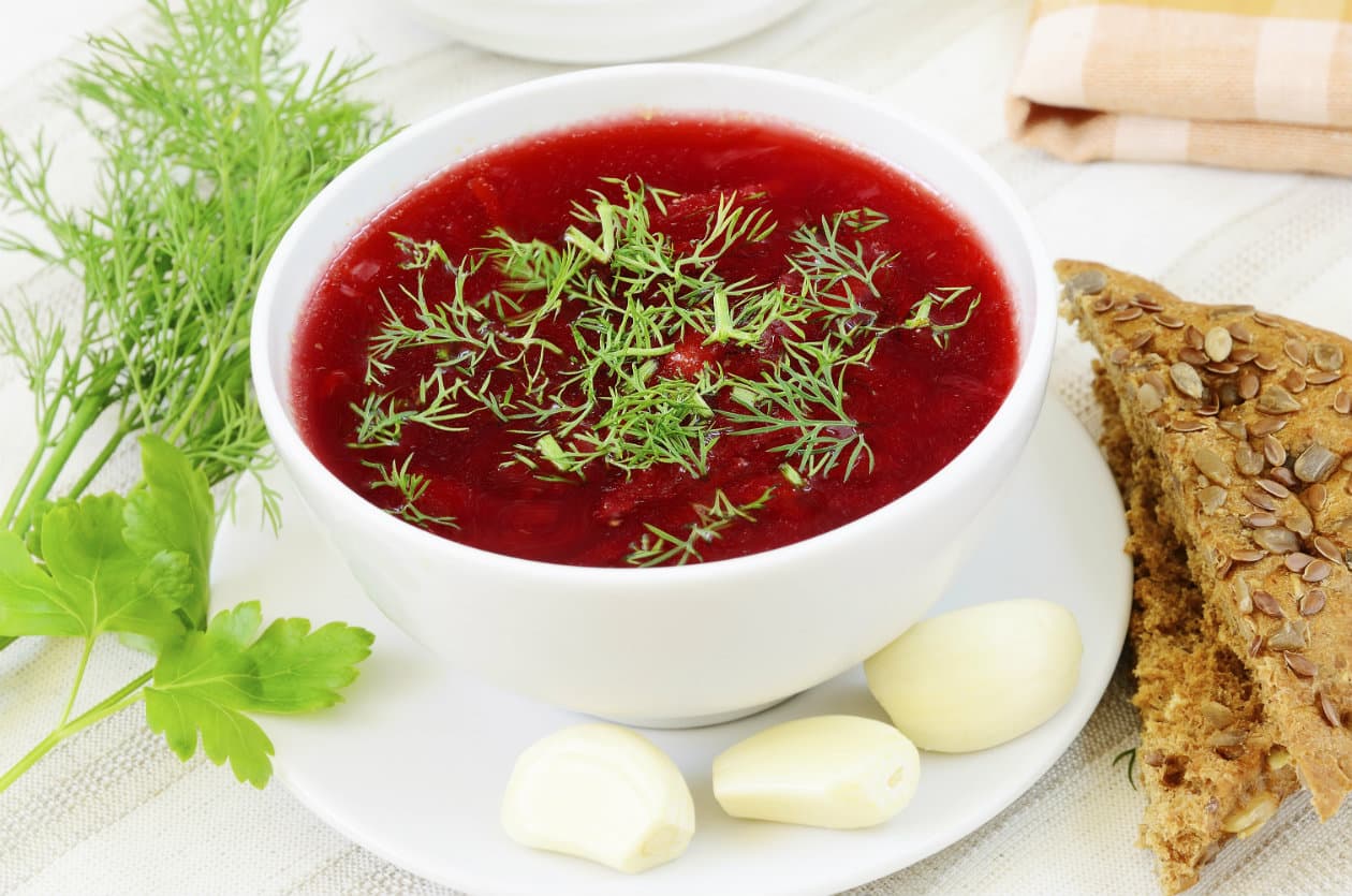 Receta de sopa Borscht