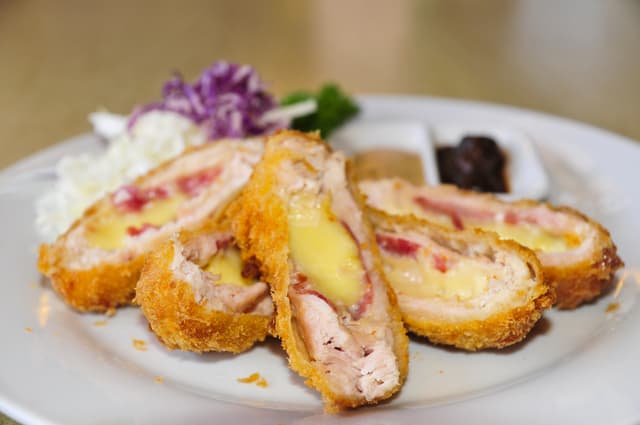 Rollos de pechuga de pollo con queso, enviados por Yasmin