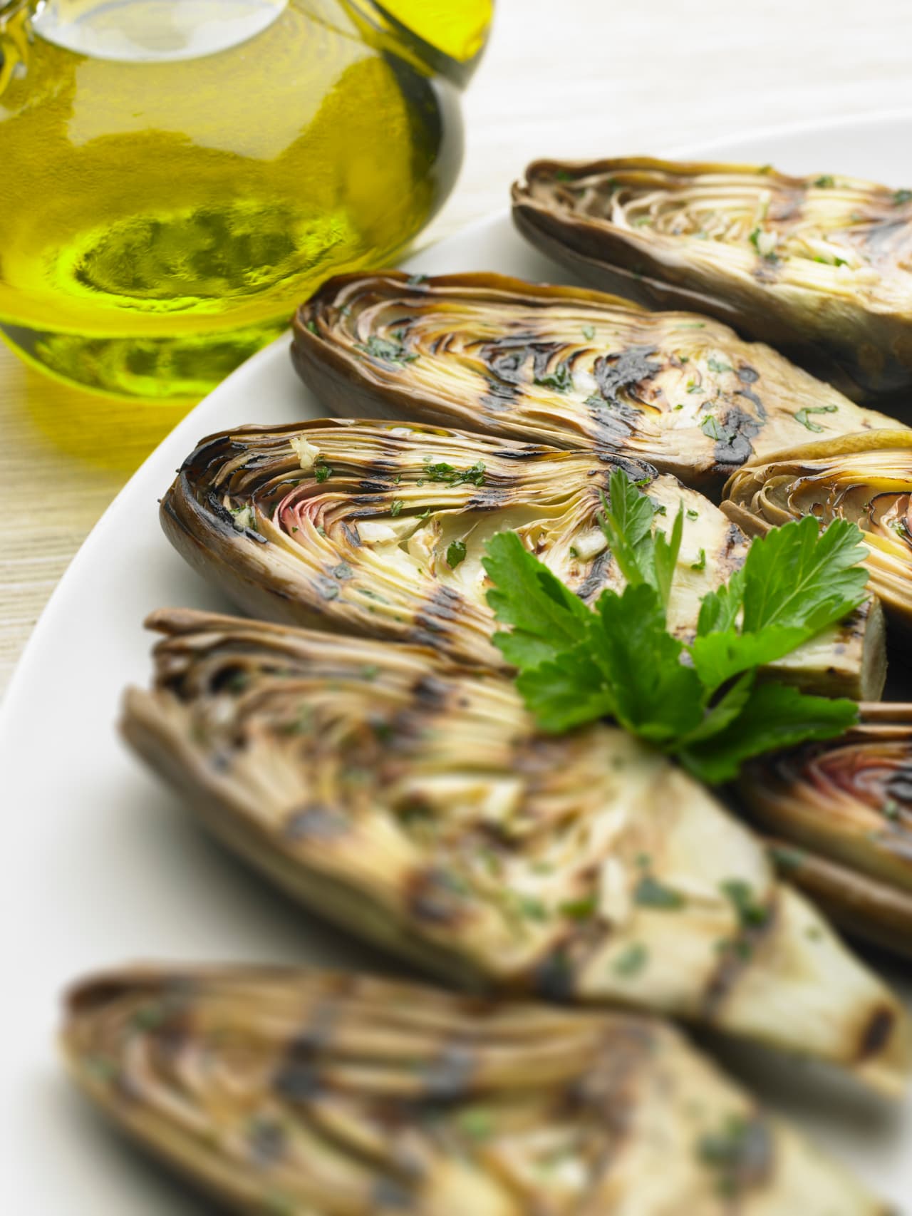 Exquisitas alcachofas a las brasas