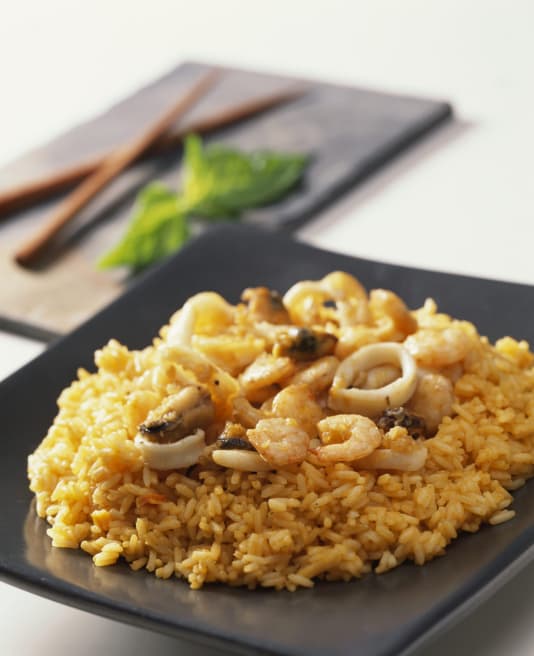 Arroz con chipirones