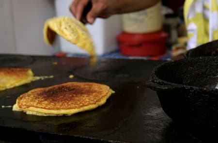 Cachapas con queso