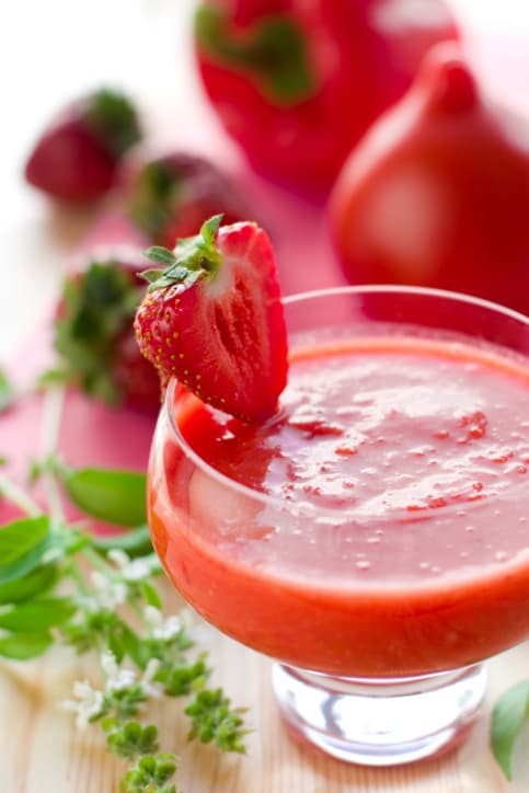 Gazpacho de fresa