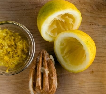 Limones rellenos de frutos del bosque, enviados por Rocío