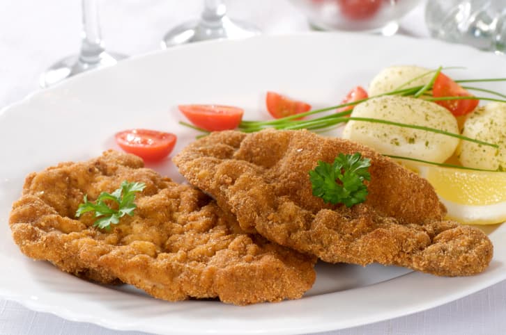 Carne rebozada al estilo argentino