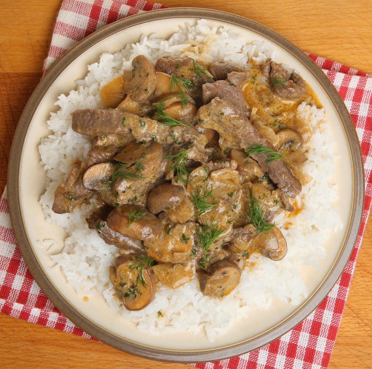 Receta de Strogonoff