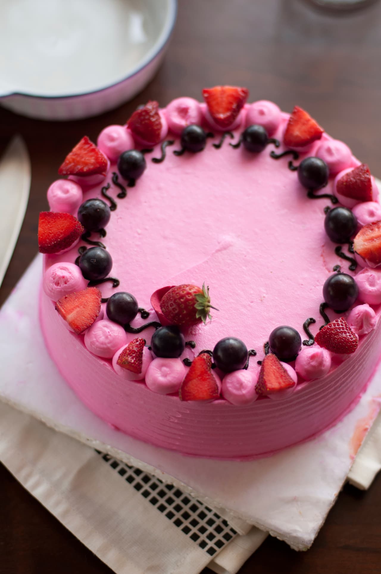 Torta rosada para San Valentín