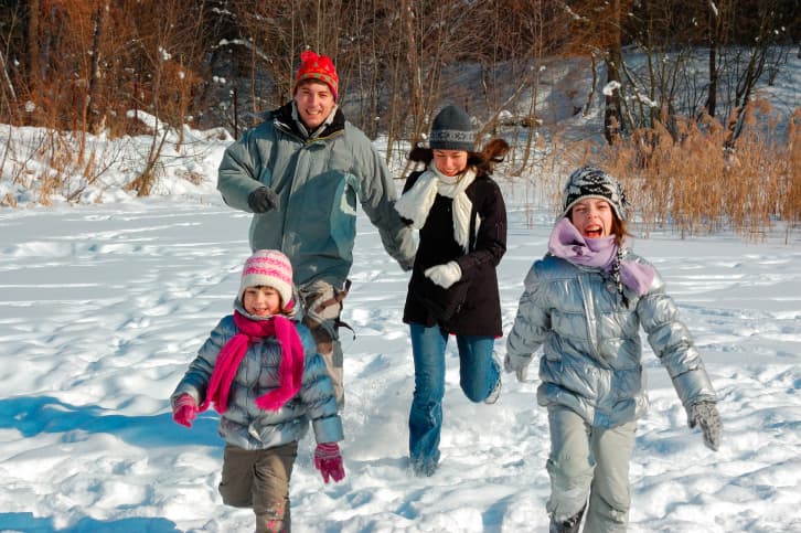 Actividades familiares en invierno