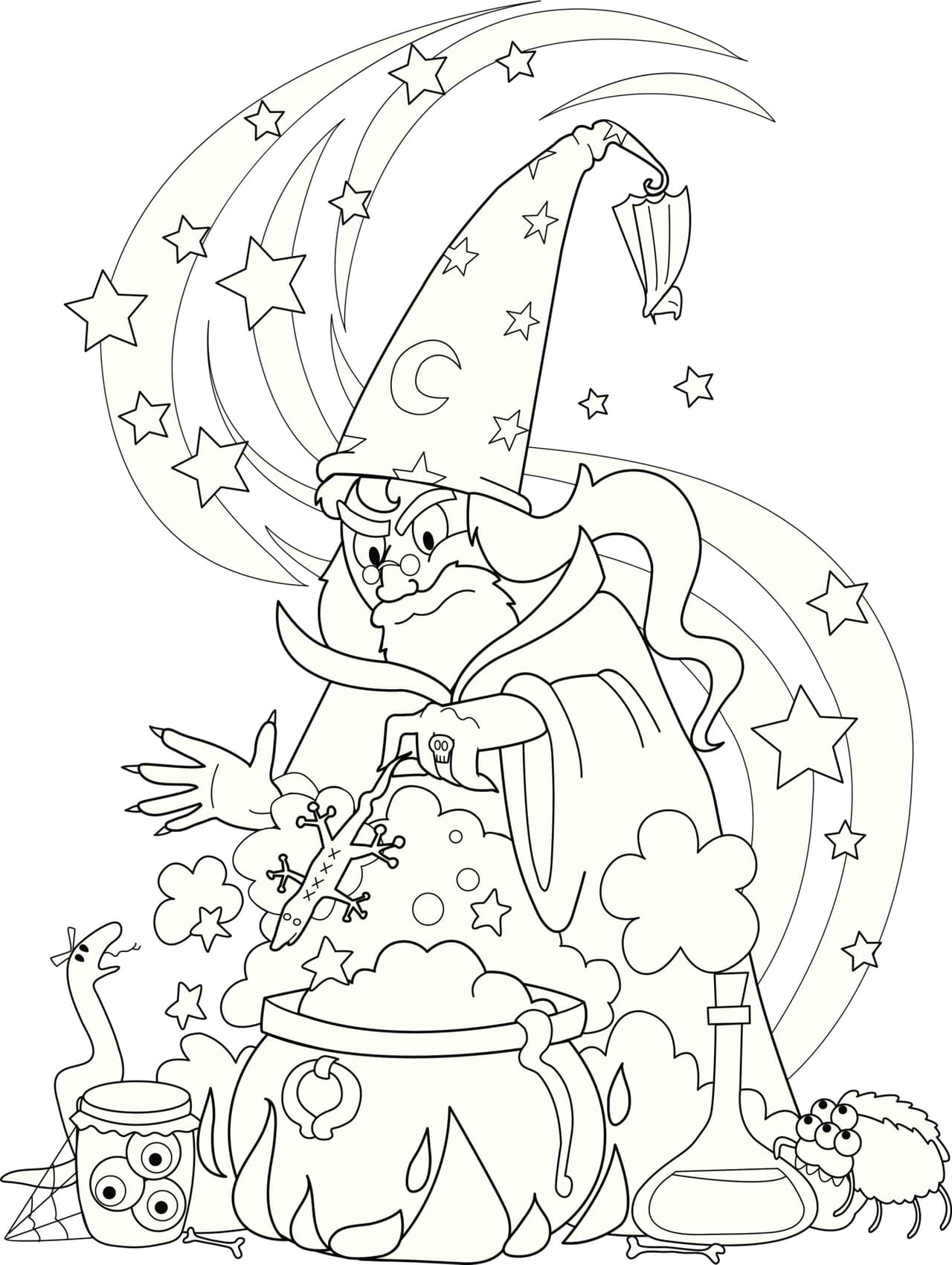 Láminas para colorear en Halloween