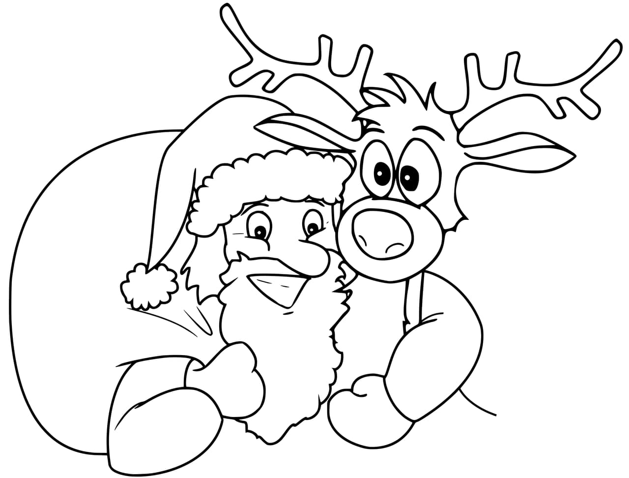 Dibujos para colorear de Navidad para niños