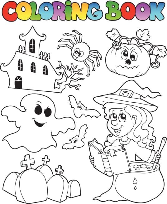 Dibujos de terror para colorear