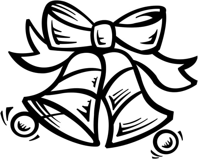Campanas de Navidad para colorear